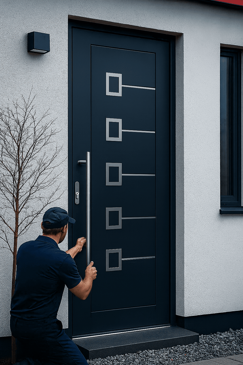 Installation de portes anti-infraction